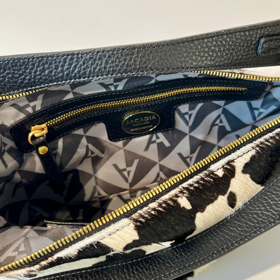 W5-5613 ROXANNE Borsa Small Cavallino Nero/Bianco