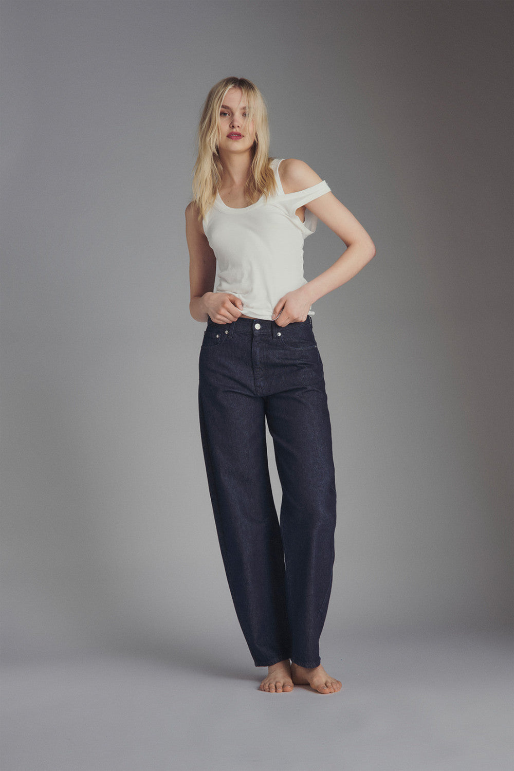 DW6-BALLOON Denim Rinse Woman