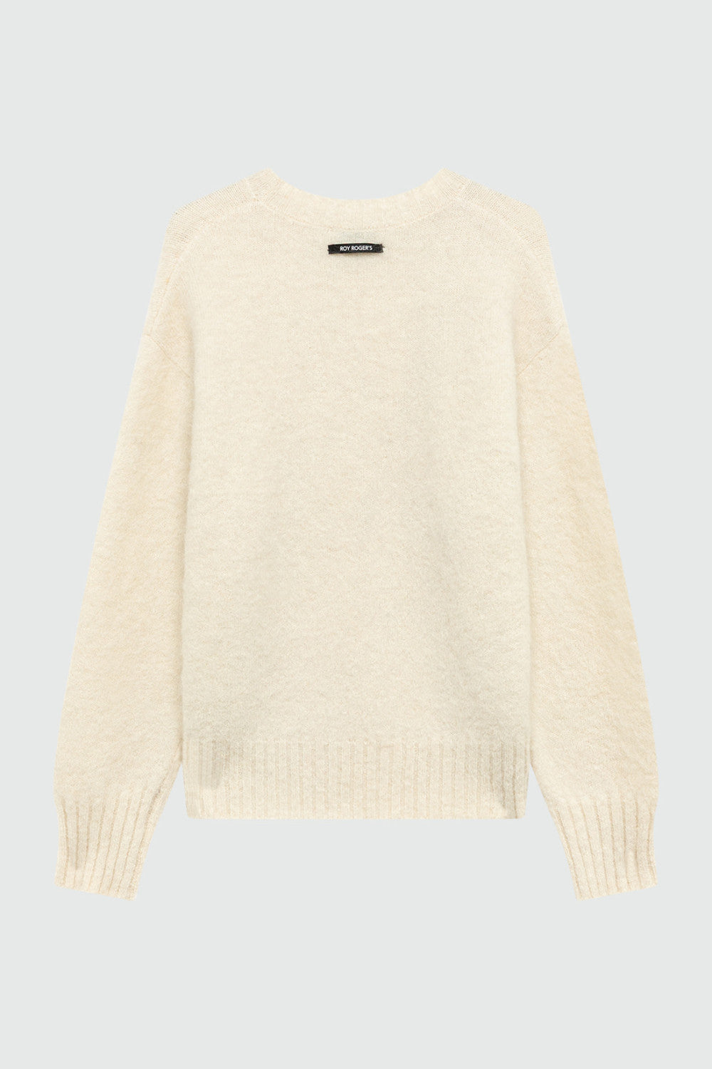DS6-CREW Maglia Neck Alpaca Blend Ecrù Woman