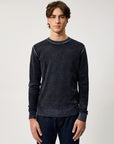 UW6-CREW Maglia Merino Wool Printed Charcoal Man