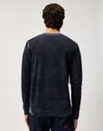 UW6-CREW Maglia Merino Wool Printed Charcoal Man