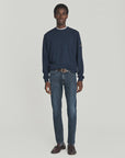 UW5-CREW Maglia Girocollo Lana Cashmere Denim Man