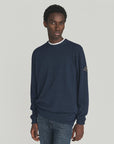 UW5-CREW Maglia Girocollo Lana Cashmere Denim Man