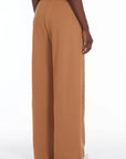 W4-CURVE Pantalone in Felpa Caramello