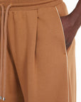 W4-CURVE Pantalone in Felpa Caramello