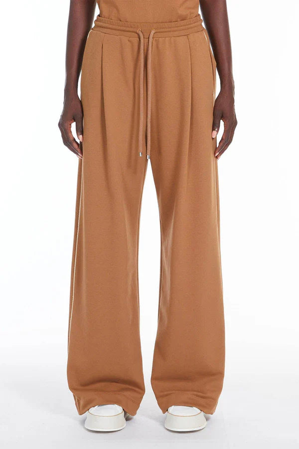 W4-CURVE Pantalone in Felpa Caramello