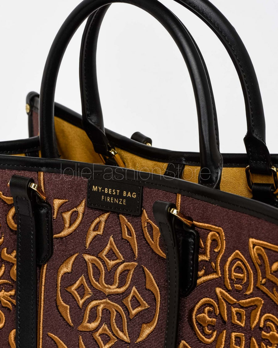 W5-1001 ATENA LISBONA Shopper Grande Tabac
