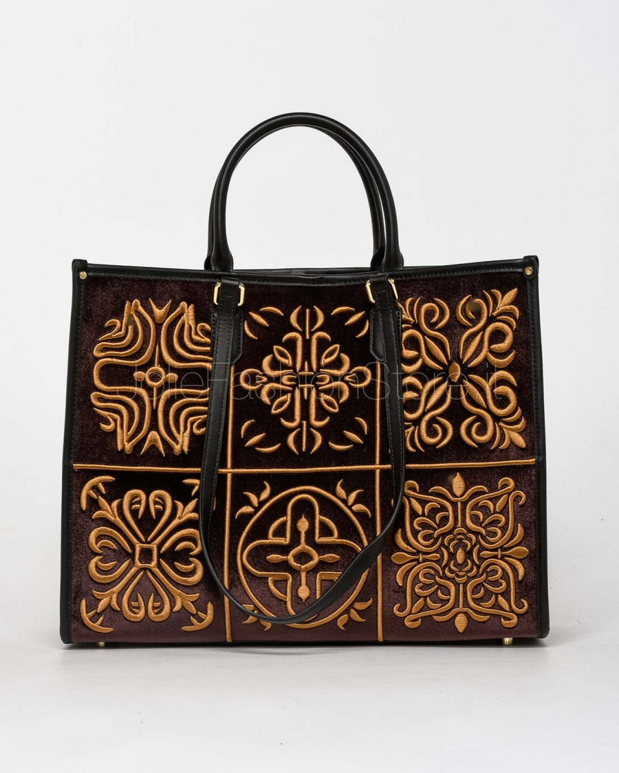 W5-1001 ATENA LISBONA Shopper Grande Tabac