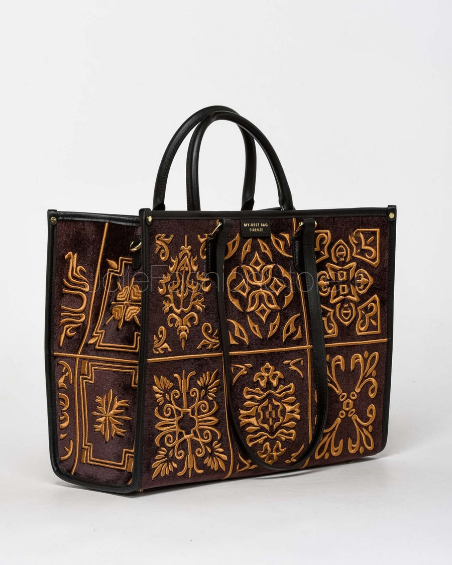 W5-1001 ATENA LISBONA Shopper Grande Tabac
