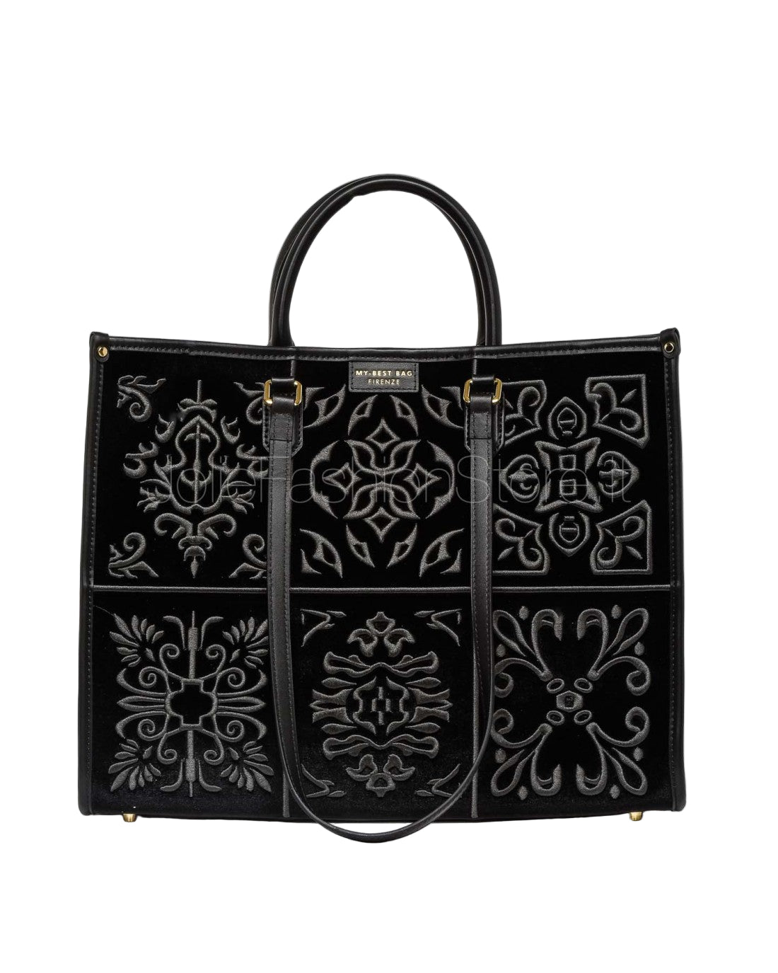 W5-1001 ATENA LISBONA Shopper Grande Black Tie