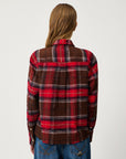 DS6-ELLY Camicia Check Brown-Red Woman