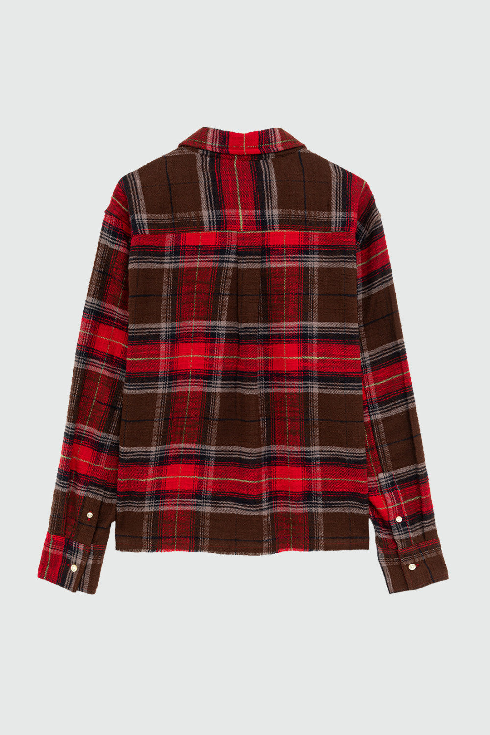 DS6-ELLY Camicia Check Brown-Red Woman