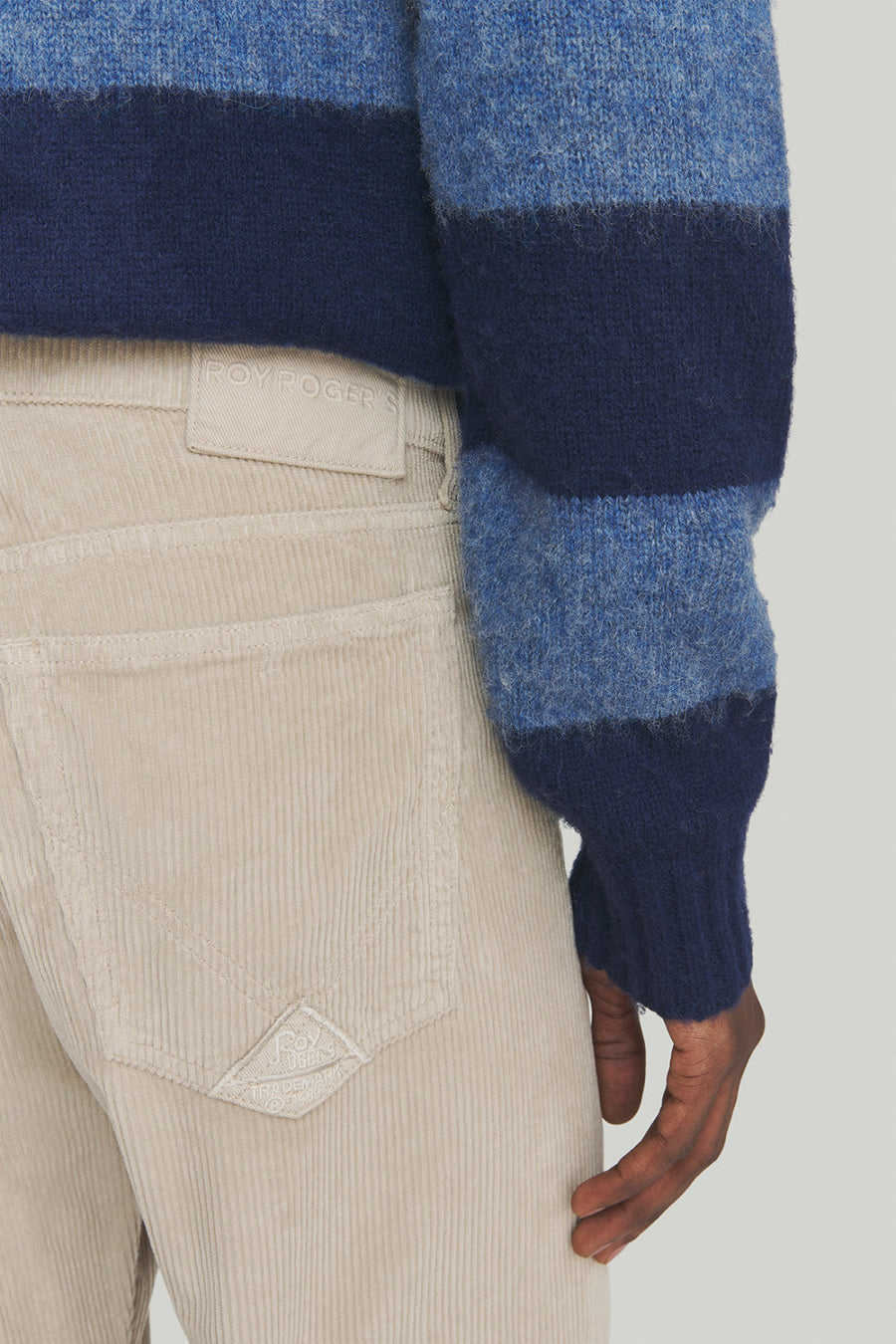 UW5-Cult Plain Pantalone Velluto Mastic Man