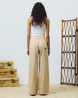 DS6-MARTA Pantalone in Tencel Beige Woman