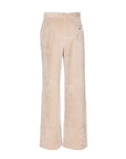 WD3-FD2811 Pantalone Vita Alta Velour Vaniglia Woman