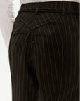 W4-8P0614 Pantalone Gessato Nero