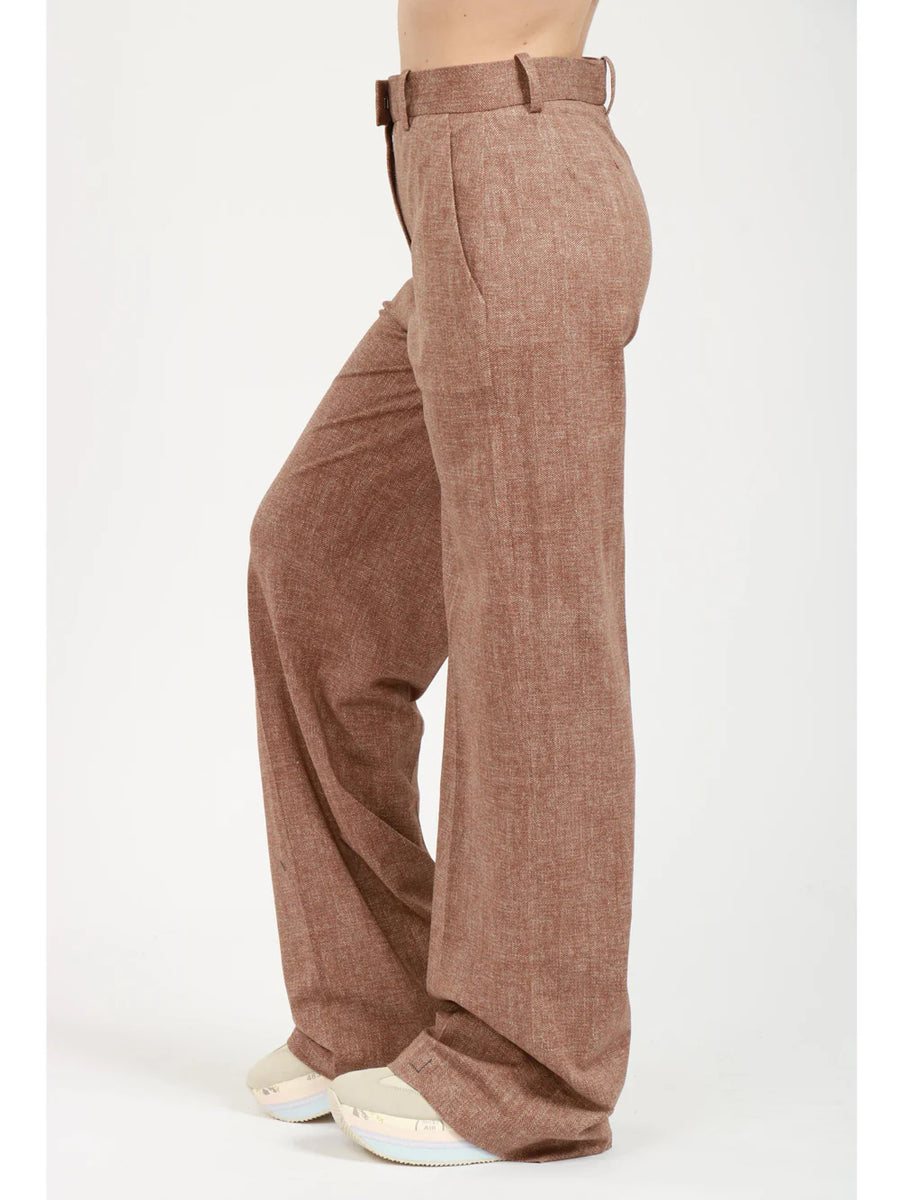 SD4-3086 Pantalone Piquet Cacao Woman