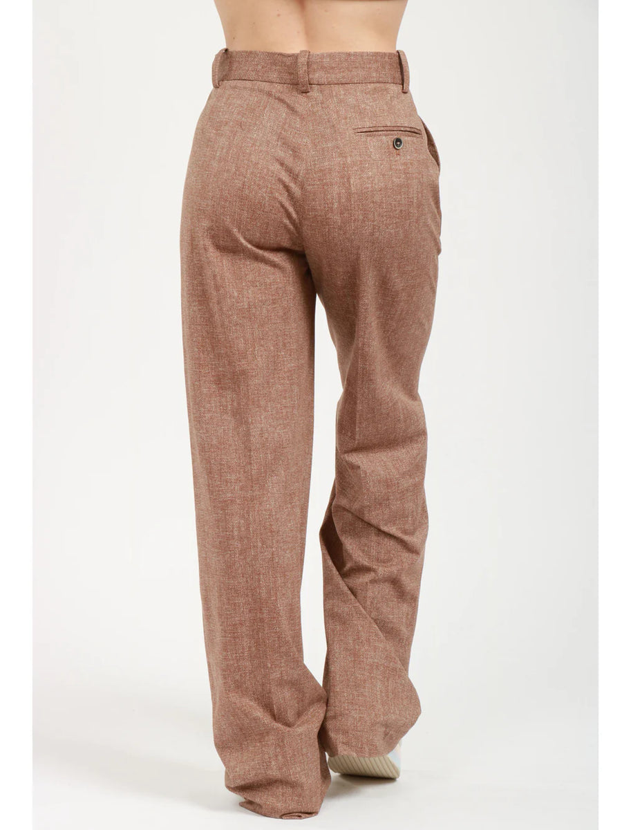 SD4-3086 Pantalone Piquet Cacao Woman