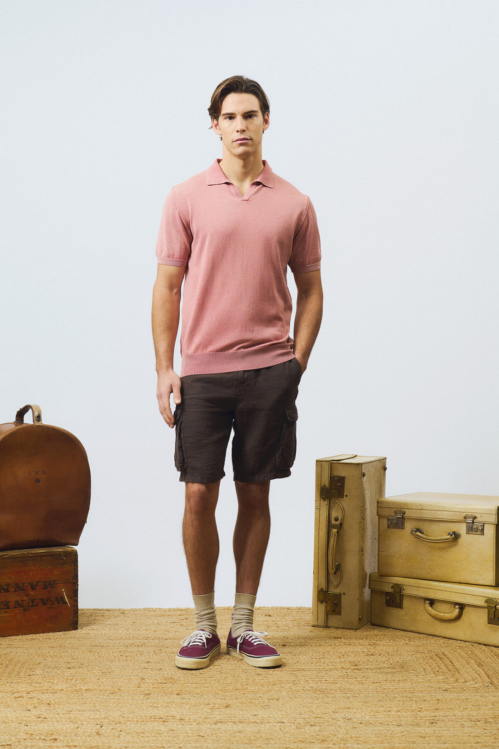 US6- Polo Cotton Dyed Paprika Man