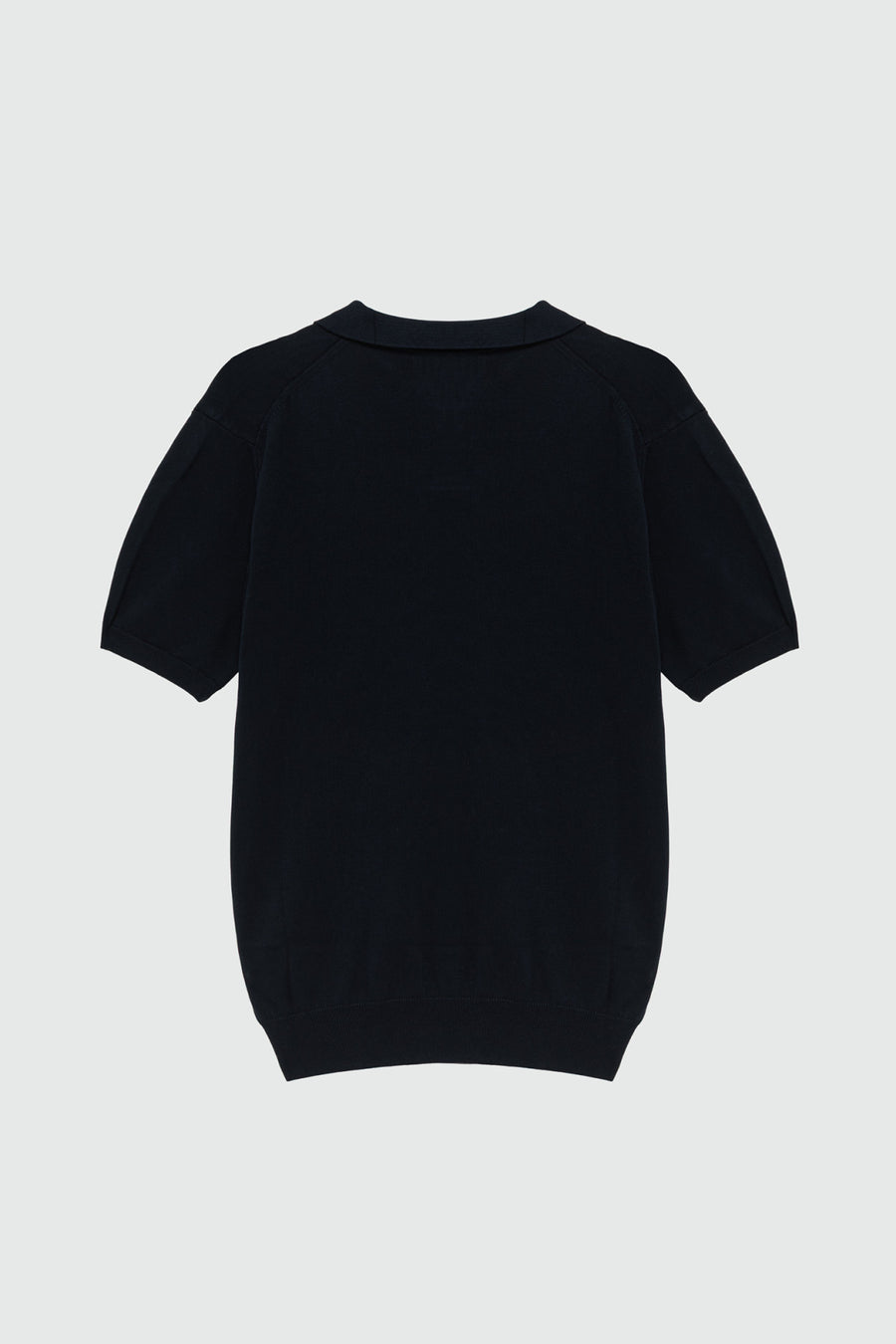 US5-Polo SS Cotton Crepe Blue Navy Man