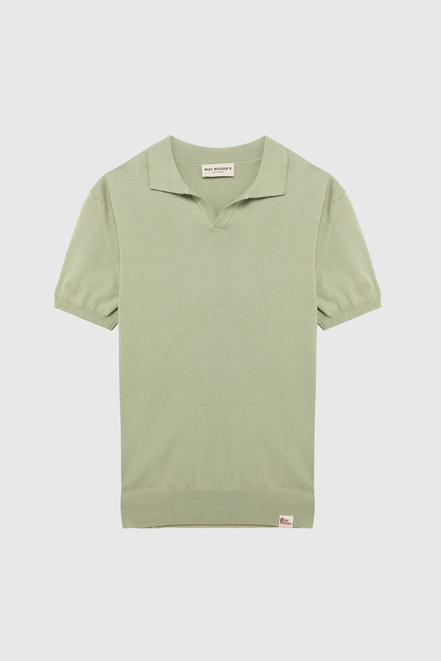 US5-Polo SS Cotton Crepe Lemon Grass Man