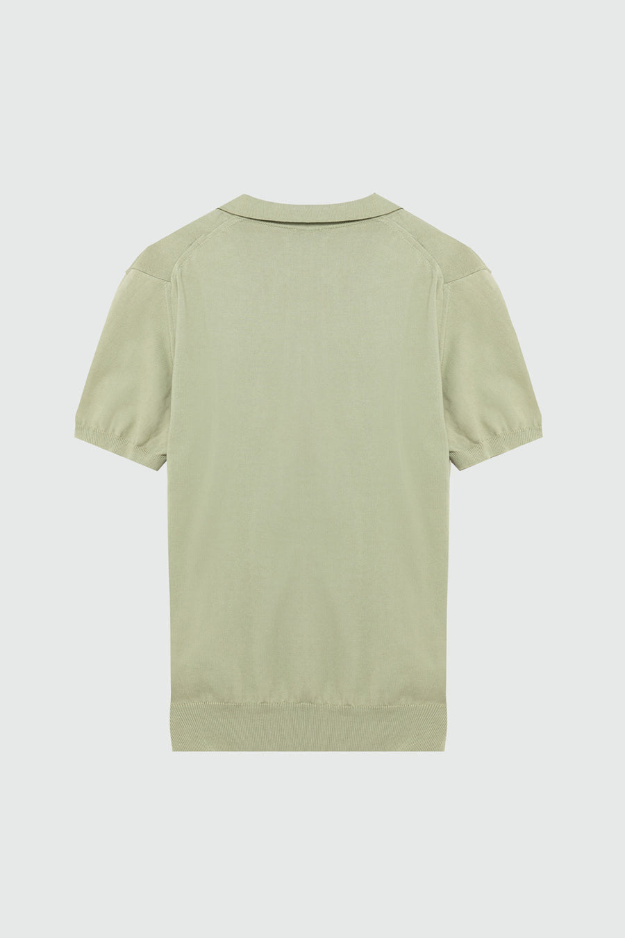 US5-Polo SS Cotton Crepe Lemon Grass Man