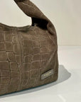 W6-3031 ELLISSE CROCO Suede Taupe