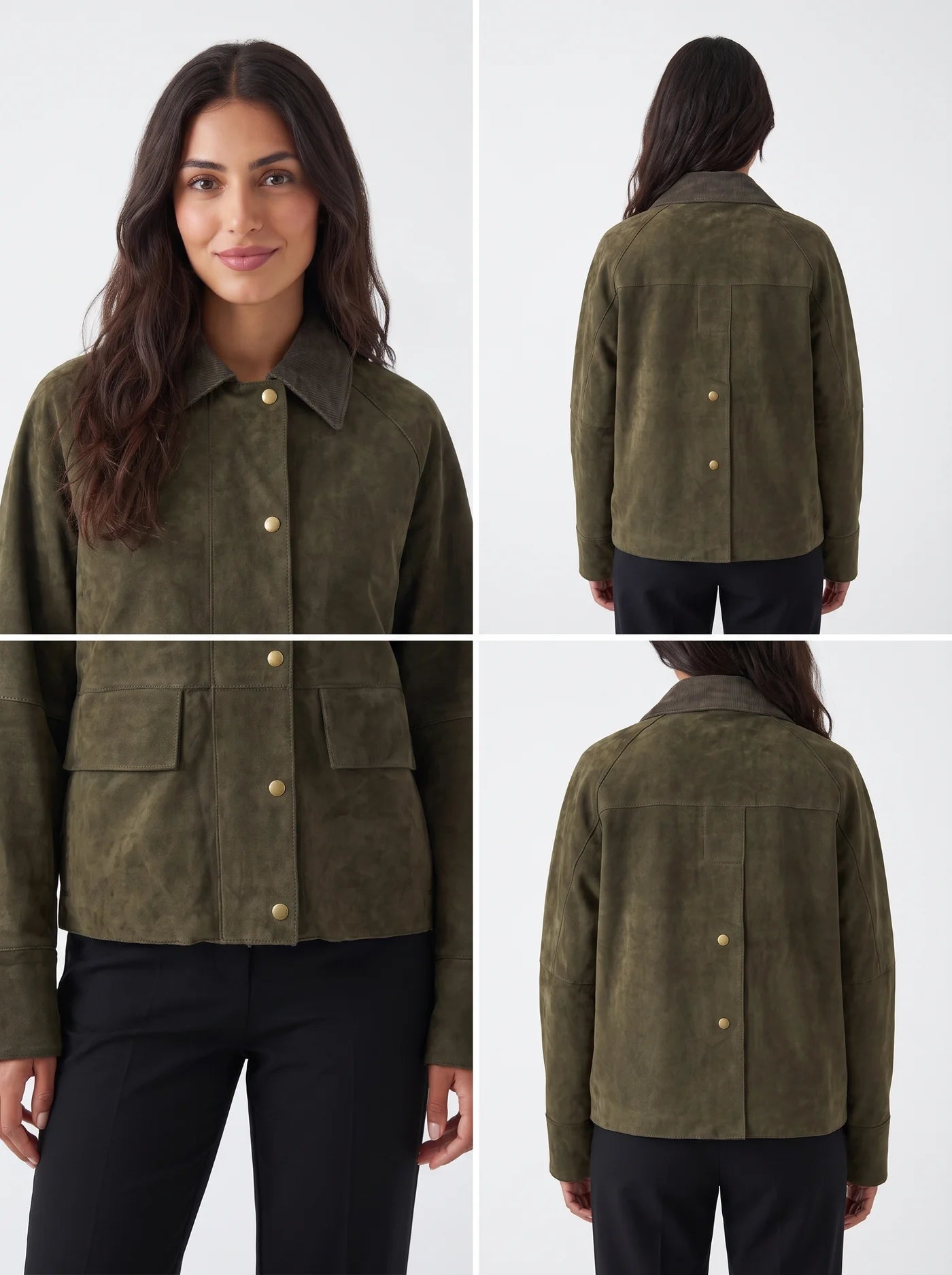 DW6-CAMERON Giacca Suede Mud J27 Woman