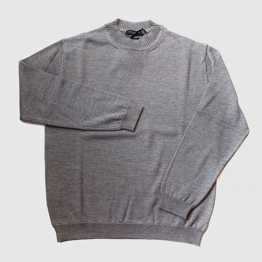 W4-0117 Maglia Paricollo Grey10 Man