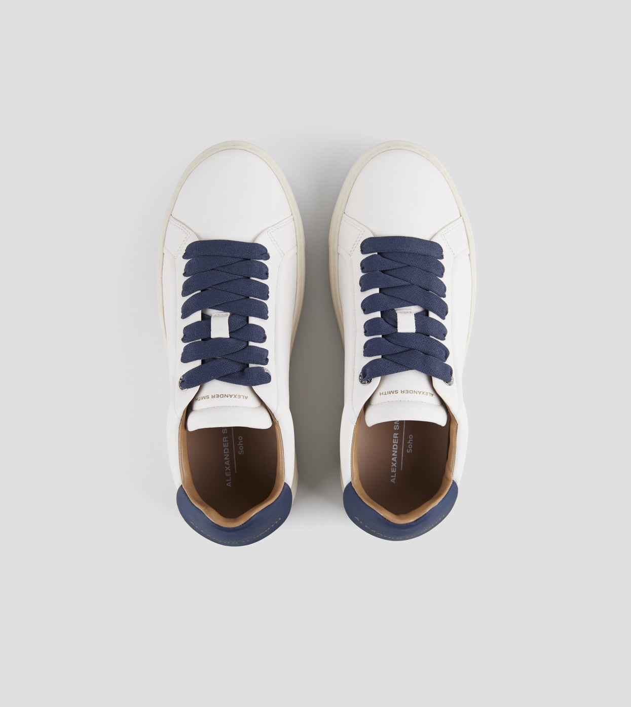 US6-SOHO Sneakers White/Blue Man