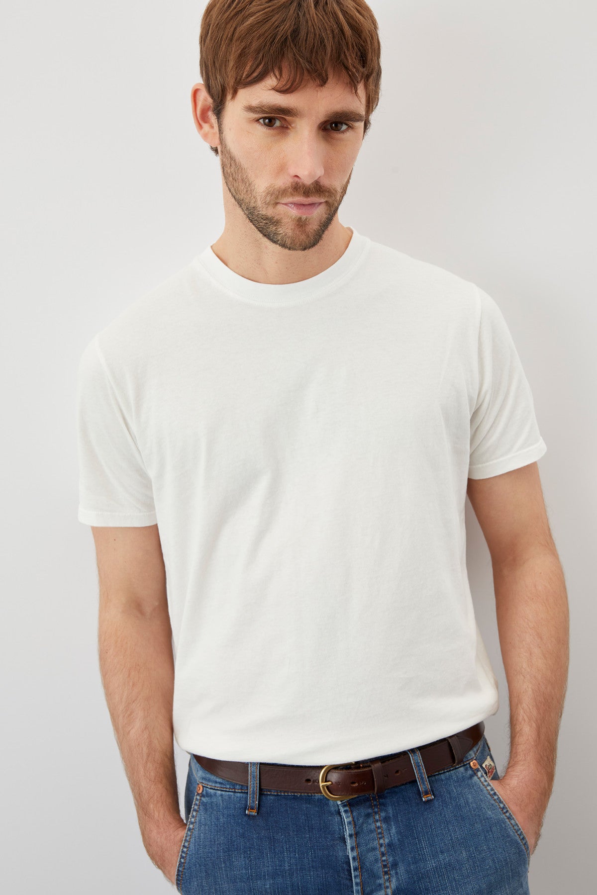 US4-T-Shirt Girocollo Jersey OffWhite Man