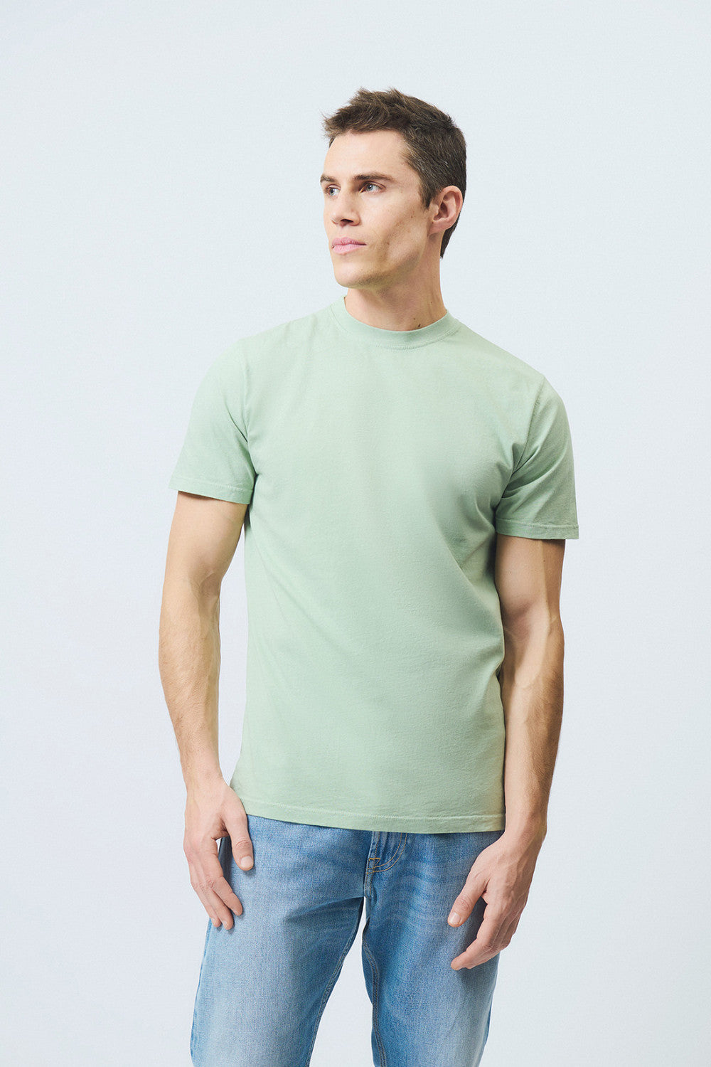 US6- T-Shirt Jersey Sage Man