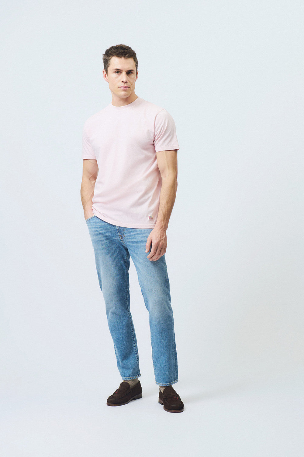 US6- T-Shirt Jersey Light Pink Man