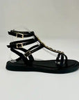 S6-204-17 SORAYA Sandalo Strass Black