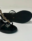 S6-204-17 SORAYA Sandalo Strass Black