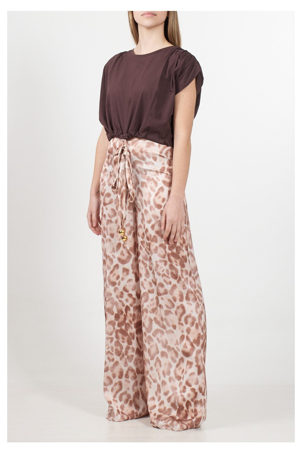 S4-TSM02 T-shirt con Coulisse Chocolate