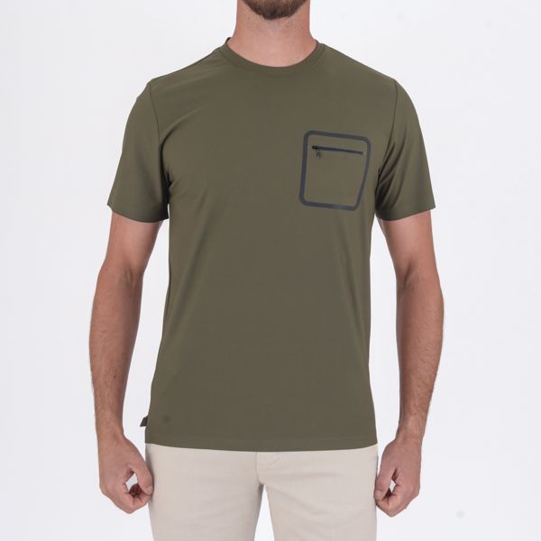 S5-1002 T-Shirt Oxford Pocket Militare Man
