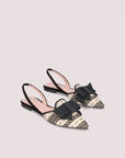 S4-51125 Yvette Slingback Intreccio Nero Perla