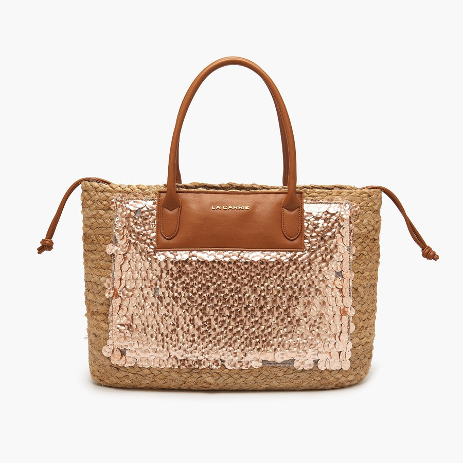 980 Borsa Shopping Beach Gold/Cuoio