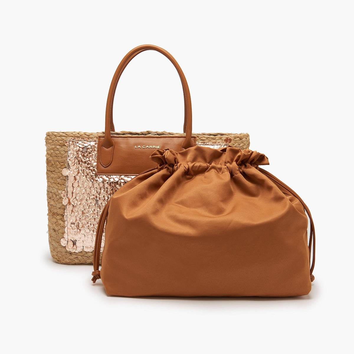 980 Borsa Shopping Beach Gold/Cuoio
