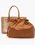 980 Borsa Shopping Beach Gold/Cuoio