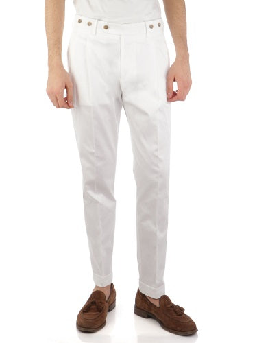 S2-CV100BX Pantalone Barber Bianco Man
