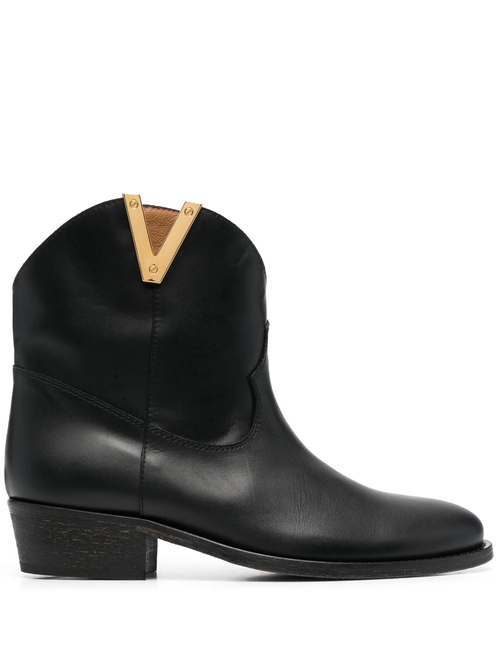 S3-3946 Texano Basso V Oro Pelle Malibù Nero