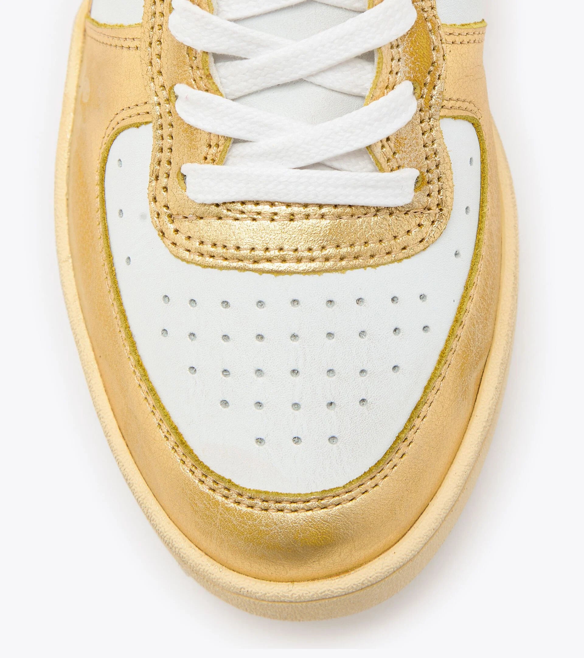DS3-MI Basket LOW Used Bianco-Oro Vivo Woman