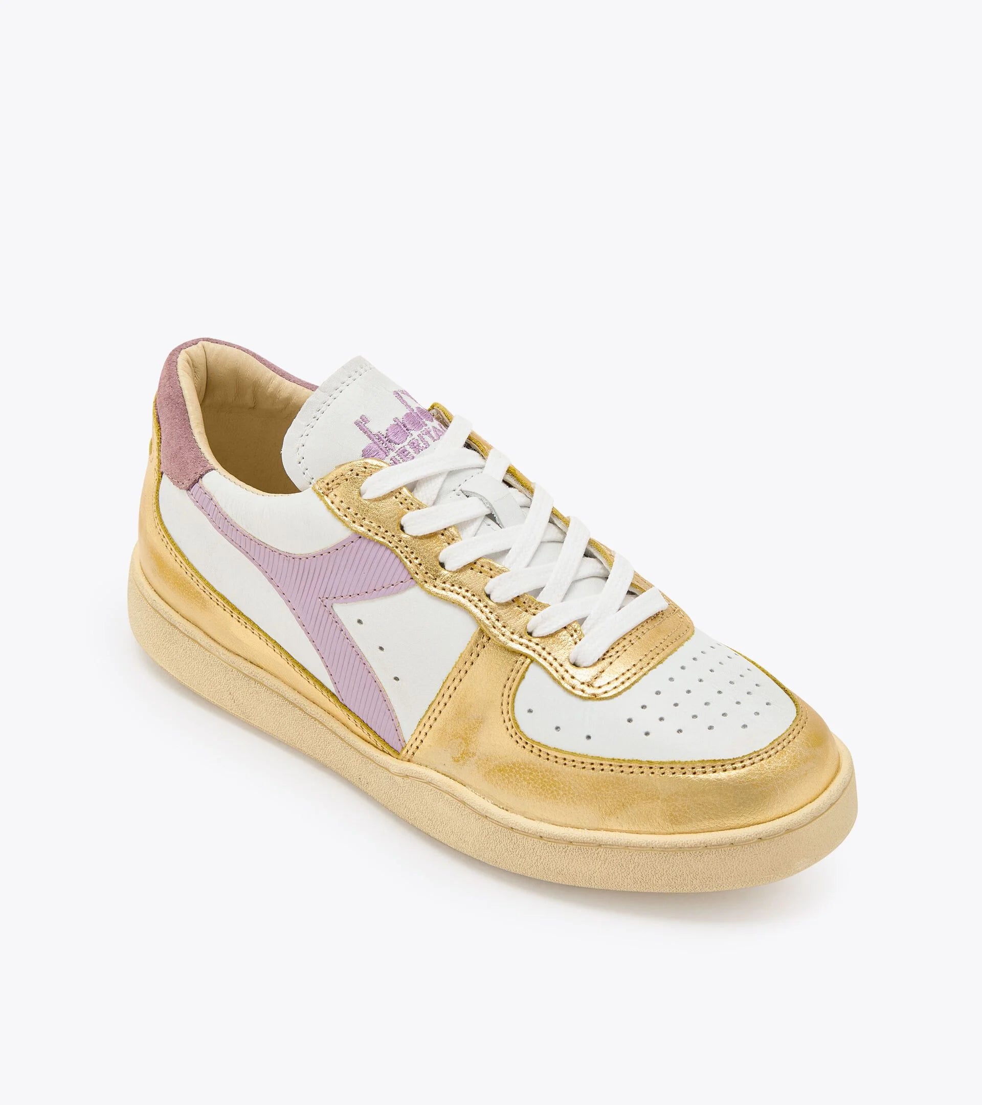DS3-MI Basket LOW Used Bianco-Oro Vivo Woman