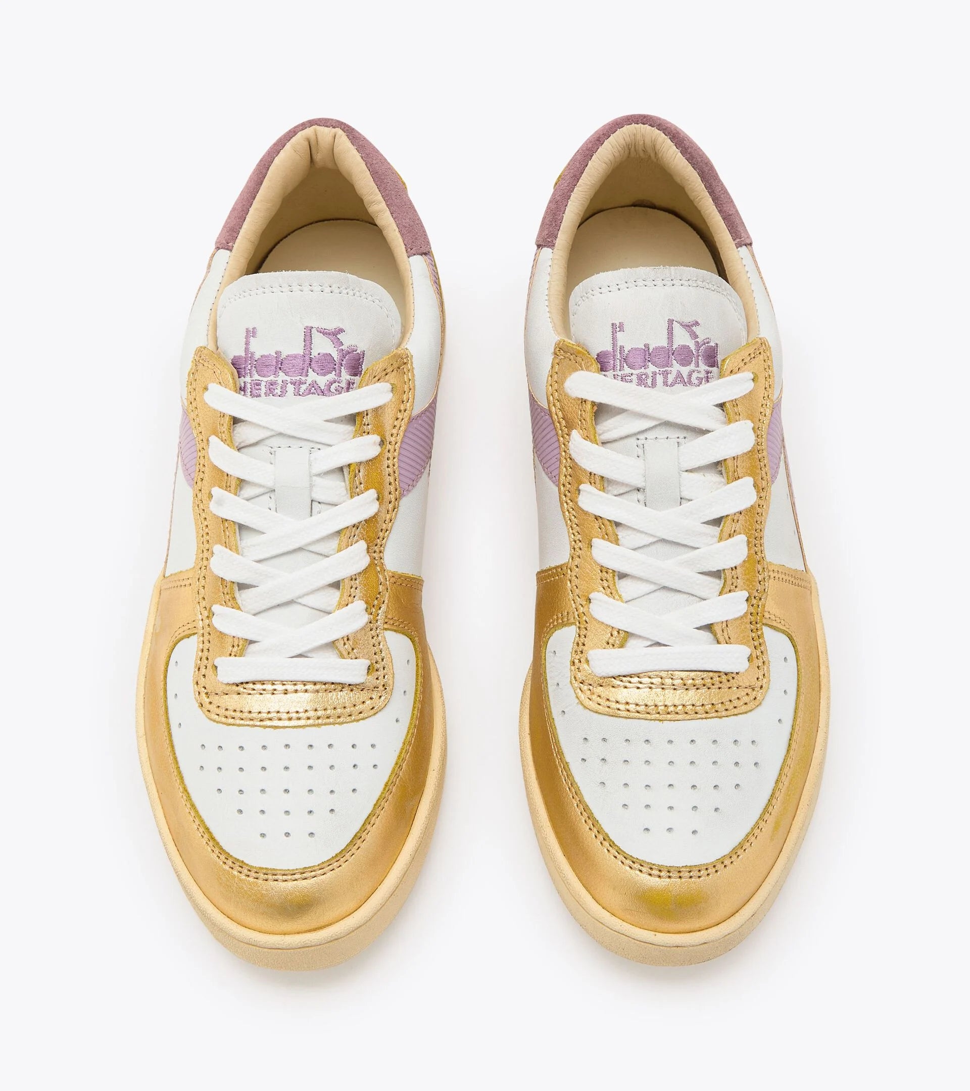 DS3-MI Basket LOW Used Bianco-Oro Vivo Woman