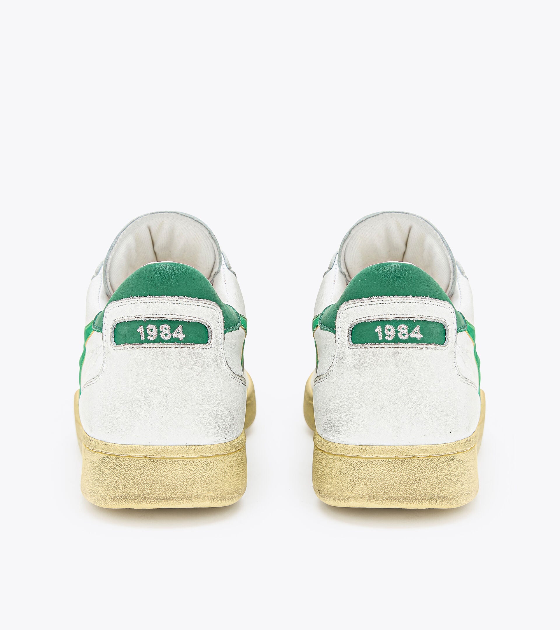 US3-MI Basket Low Used Bianco-Verde Man