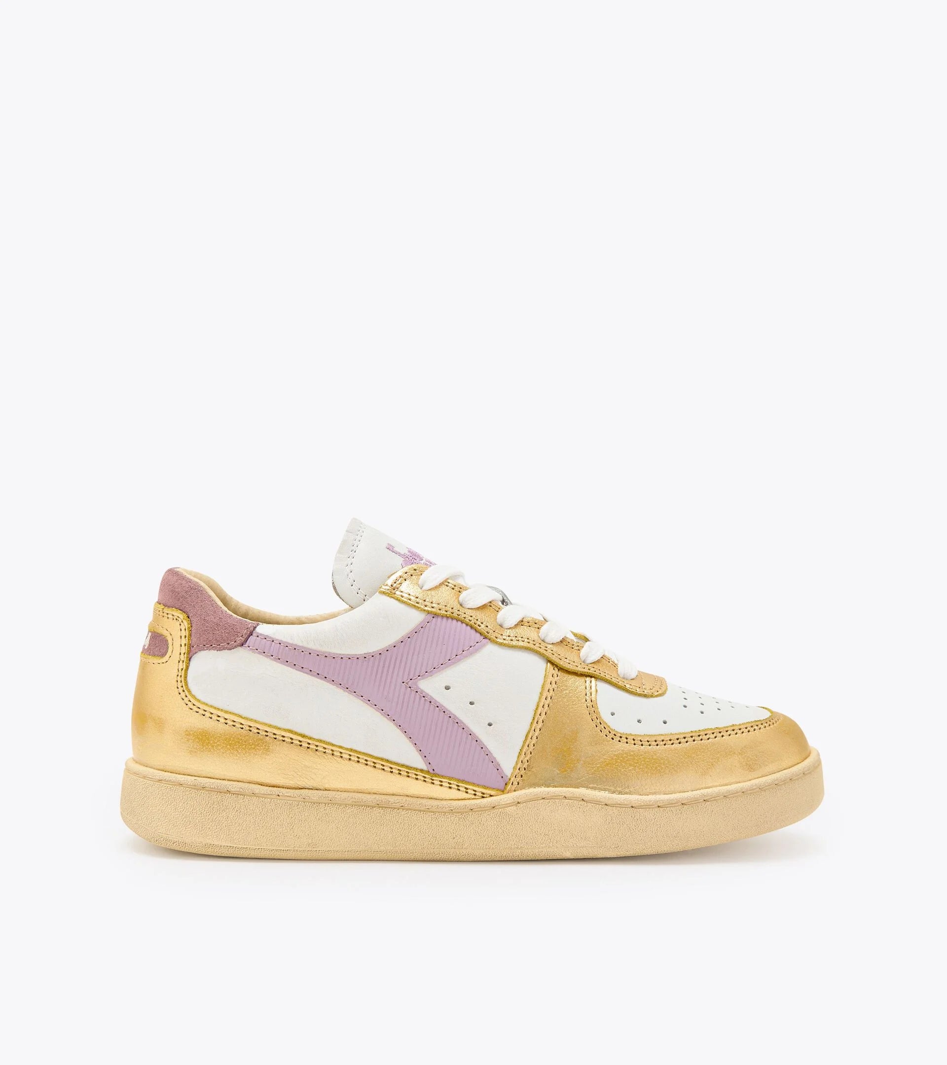 DS3-MI Basket LOW Used Bianco-Oro Vivo Woman
