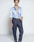 S3-SU66 325 Pantalone Greg Denim Scuro Man