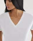 DS3-609  T-Shirt Kim Cupro Bianco Woman